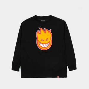 Spitfire Youth large 10-12 yr Bighead Fill Long Sleeve T-Shirt - Black