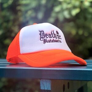 Death skateboards cap orange