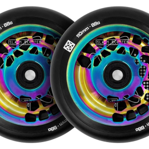 SLAMM NEOCHROME 110MM SPLIT CORE WHEELS - PAIR - NEOCHROME