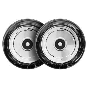SLAMM SWIRL HOLLOW CORE WHEELS BLACK/WHITE PAIR