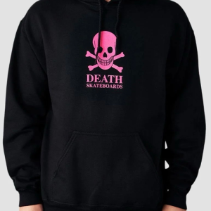 Death Skateboards hoodie blk/pink