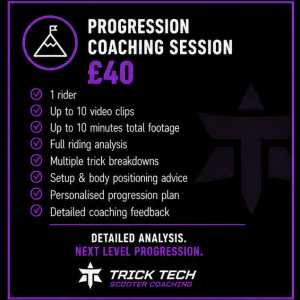 Progression online scooter coaching trick tech