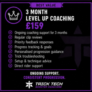 Scooter 3 month online level up coaching trick tech